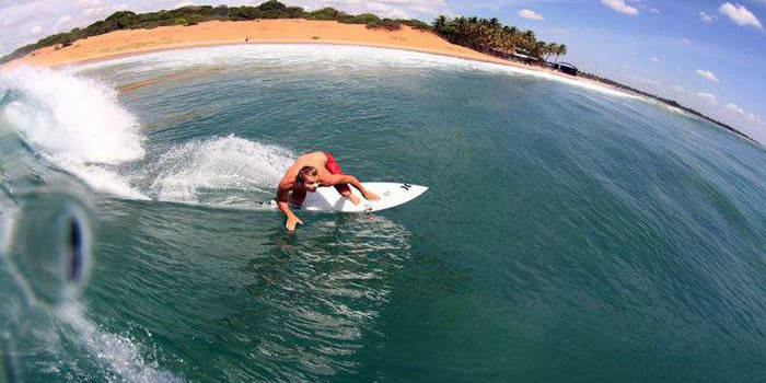 Surfing in Arugambay